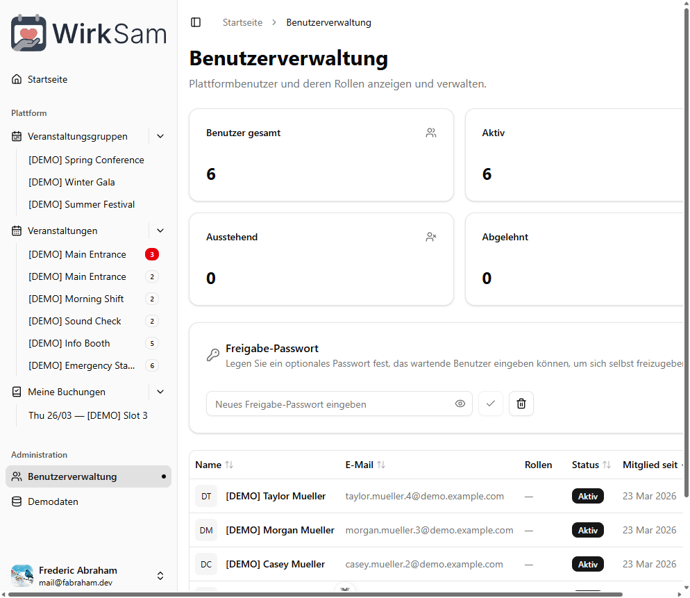 Administrator-Benutzerverwaltung